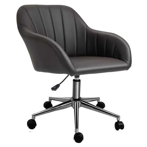 Chaise de bureau opérationnelle 60x59x79-89 cm en similicuir marron online