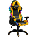 Sedia da Gaming Ergonomica 71,5x65x121-129 cm in Similpelle Multicolore