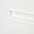 Cassettiera Schedario 2 Cassetti da Ufficio 39x48x67 cm in Acciaio Bianco