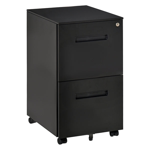 online Classeur de Bureau 2 Tiroirs 39x48x67 cm en Acier Noir