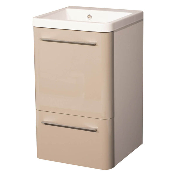 acquista Meuble pour lavabo 50,5x50,5x87 cm 2 Tiroirs Montegrappa Novella Dipiù Tortora