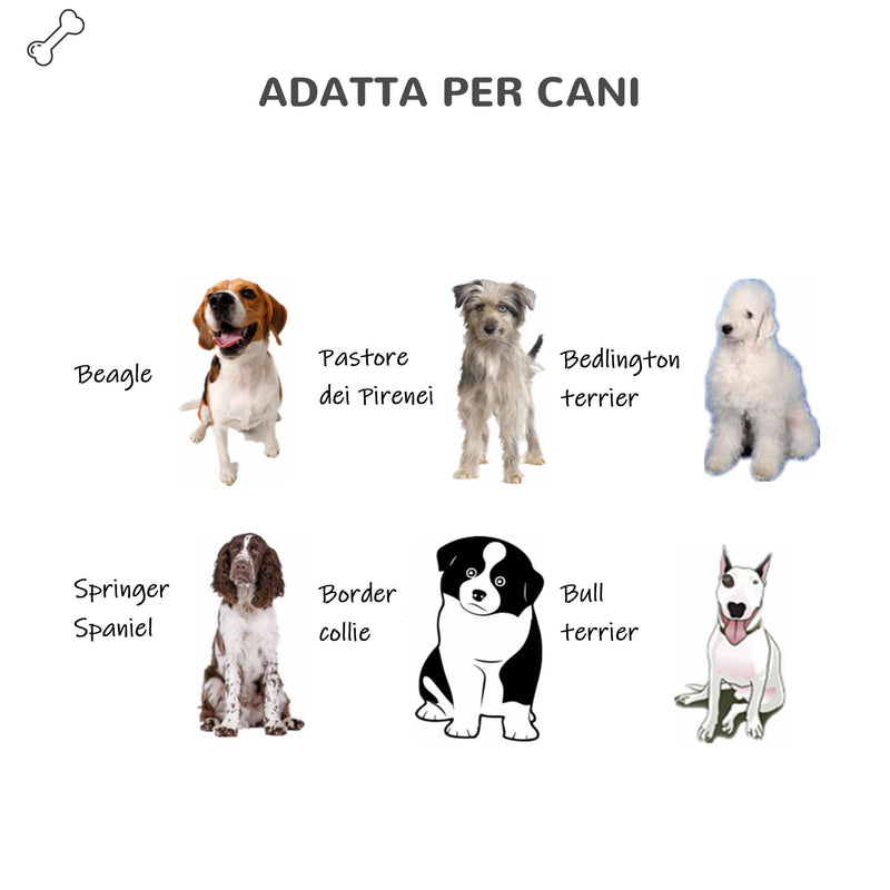 Cuccia per Cani Taglia Piccola 111x84x80 cm in Plastica Bianca e Verde