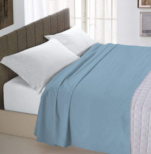 Feuille supérieure de couleur unie bleu clair acquista