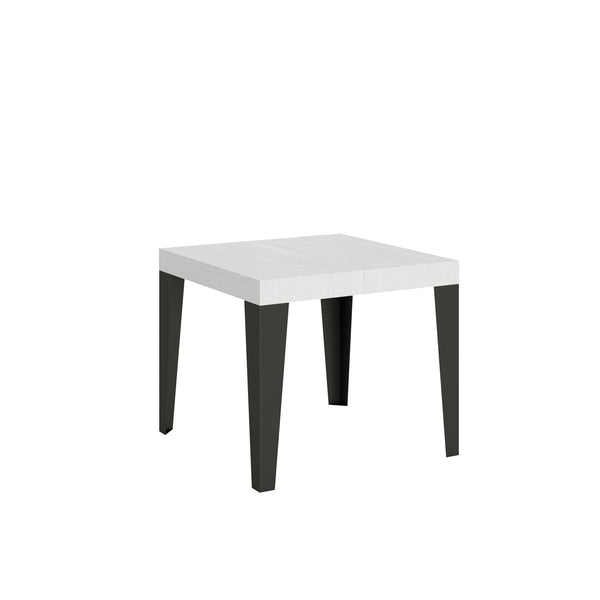 Tavolo Allungabile 90-246x90x77 cm Flame Bianco Frassino online
