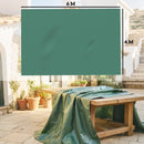 Telo Copri Auto Impermeabile 6 x 4 m in PE Resistente agli Strappi 90 GSM Verde      