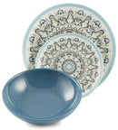 Servizio Piatti 18 Pezzi in Porcellana e Gres Villa d'Este Cala Salada