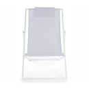 Sdraio da Giardino pieghevole 100x56xH75,5 cm Gilda Bianco