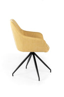 Set 4 Sedie 56x56xH87 cm in Tessuto Gaia Giallo