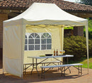 Gazebo Pieghevole da Giardino in Ferro e Alluminio 3x2m Vorghini Limber Bianco