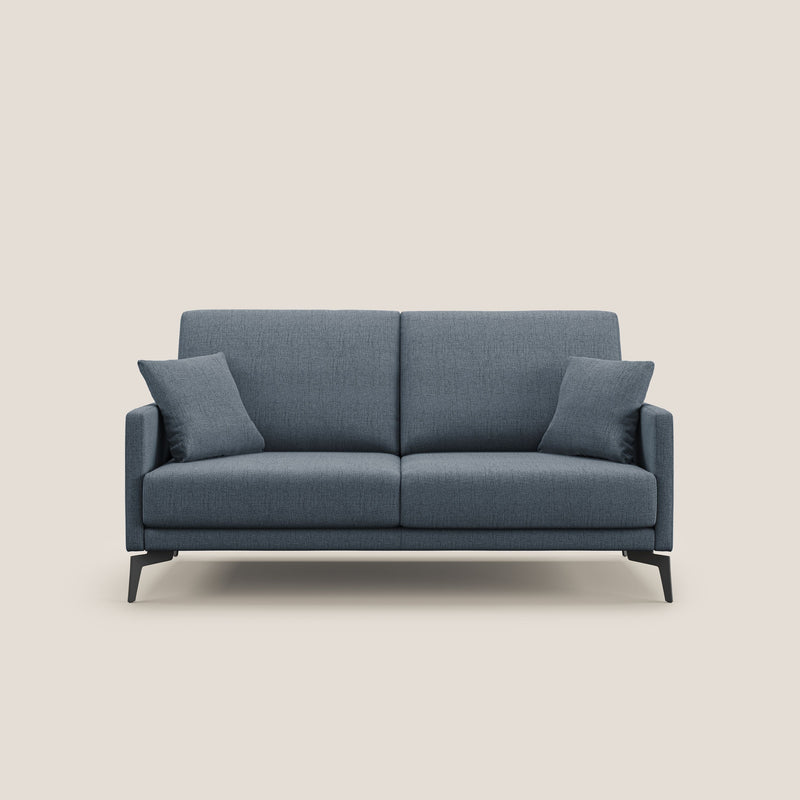 Divano 2 Posti 160x94x90 cm in Tessuto Blu