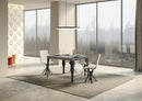Tavolo Allungabile 120-224x90x77 cm Paxon Cemento Telaio Antracite 