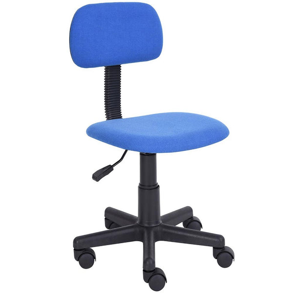 Sedia Poltrona Operativa con 5 ruote Ufficio Cameretta Stanzetta in Tessuto Blu online