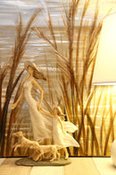 Donna More con Bambina 20x7,5x30 cm in Poliresina