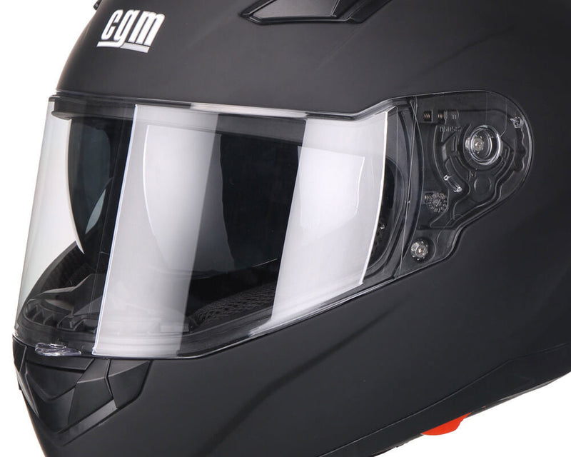 Casco Integrale per Scooter Visiera Lunga CGM Liverpool 317A Nero Opaco Varie Misure