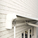 Tenda da Sole a Bracci 395x245 cm Avvolgibile a Manovella Verde e Bianco   