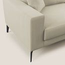 Divano 2 Posti 166x95x91 cm in Tessuto Panna