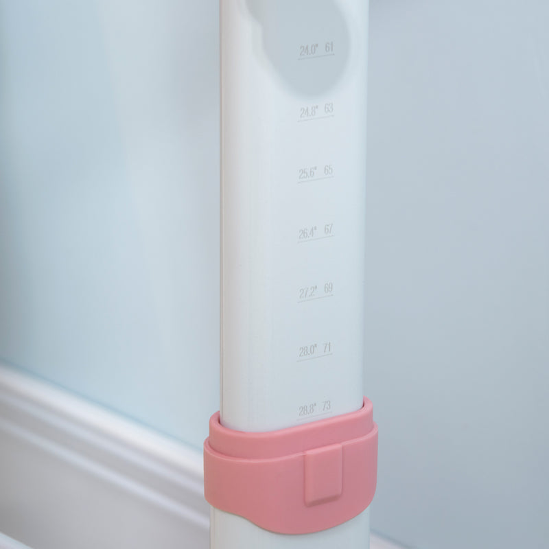 Set Scrivania e Sedia per Bambini da 3 Anni Regolabile Tavolo Inclinabile a 60° con Cassetto e Ripiani in PP e Acciaio Rosa      