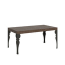  Tavolo Allungabile 130-390x90x77 cm Paxon Premium Noce Telaio Antracite
