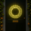 Ghirlanda Natalizia 3D in Metallo con 960 Luci LED Diametro 38 cm da Appendere