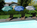 Ombrellone da Giardino Ø2 m Palo Ø33 mm in Acciaio Maffei Borgo Ecru