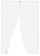 Tenda Zanzariera Magnetica 18 Magneti 100x220 cm per Porte e Finestre Bianca