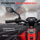 Moto Elettrica per Bambini Licenza Honda con Fari e Rotelle Rosso  