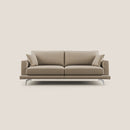 Divano 3 Posti 218x88x93 cm in Tessuto Beige
