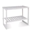 Scaffale stoviglie 50x70x40 cm 2 ripiani per mobile sotto lavello