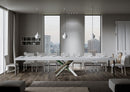 Tavolo Allungabile 200-304x90x77 cm Volantis Premium Bianco Frassino Telaio 4A 