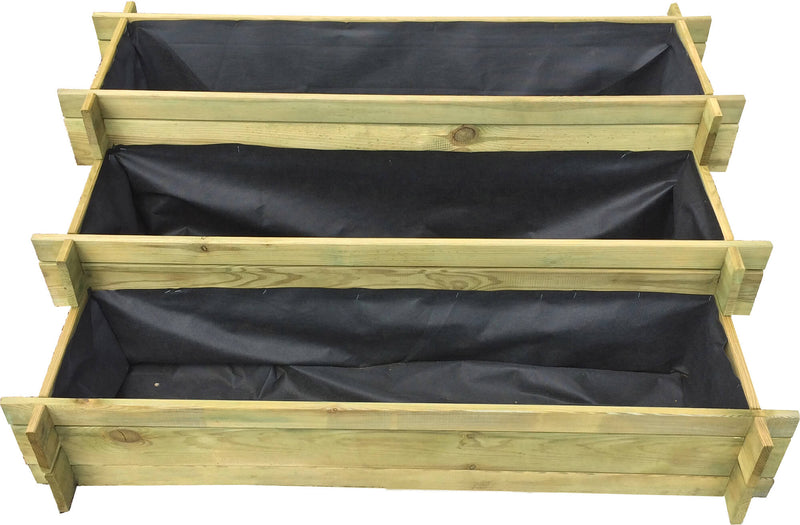 Ortolegno a Balcone Multipiano 113x88x20/60 cm in Legno di Conifera Taini 