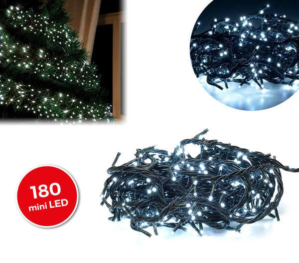 sconto Lumières de Noël 180 LED 9,16m Blanc Froid pour Intérieur