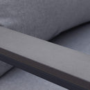 Salotto Angolare Surabaya con Cuscini in Alluminio Antracite