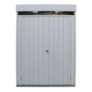 Armadio da Esterno 2 Porte 74,6x161,5x209 cm in Acciaio Zincato Grigio