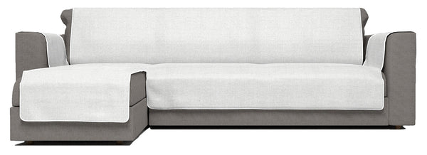 acquista Housse de canapé avec péninsule gauche en polyester et coton blanc différentes tailles