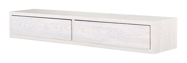 Mensola da Parete con 2 Cassetti 88,2x13,4x20 cm in Fibra di Legno Domino Rovere Imperiale sconto
