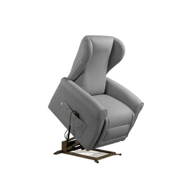 online Fauteuil releveur électrique 2 moteurs 90x100x90 cm Canapé Microfibre Dispositif Médical 1 Gris Clair