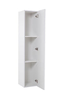 Mobile Sospeso Verticale da Salotto in Melaminico Laccato 29x31x140cm TFT Cube Grigio