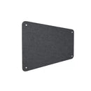 Pannello Fonoassorbente da Parete con Fori 120x50 cm Kit di 4 distanziali Coprivite Cromo Finitura Antracite    