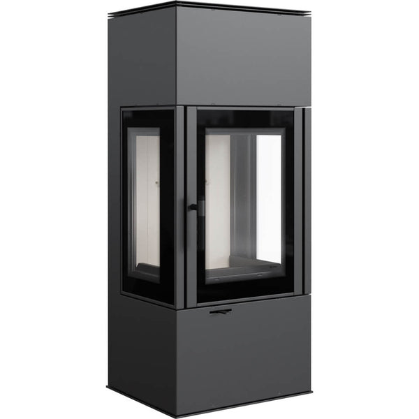 Poêle à Bois 5,5/10KW en Acier Flig Stanton Plus Noir sconto