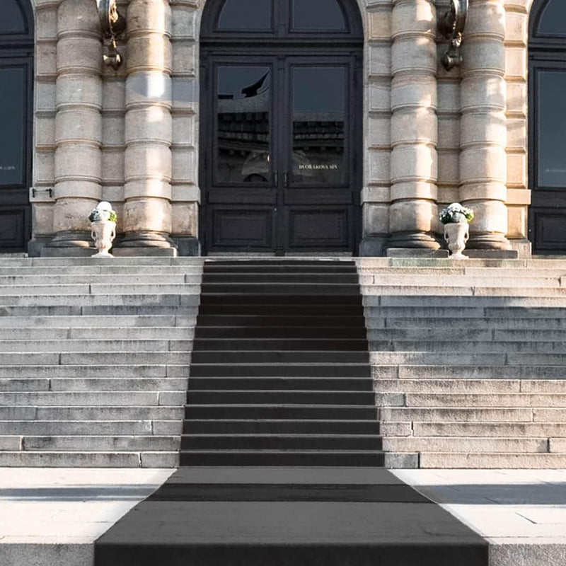 Tappeto Passatoia da Esterno/Interno 1x30m in Polipropilene Rubino Nero