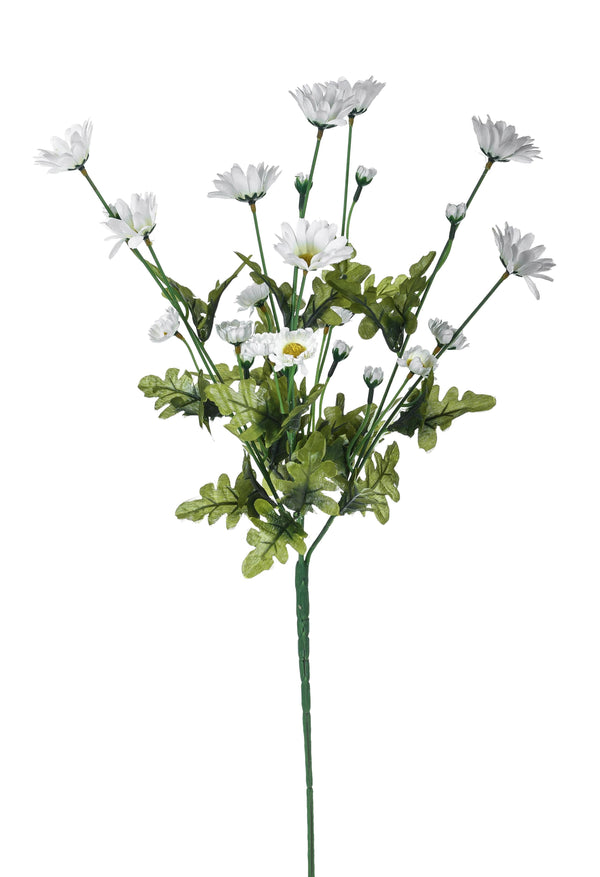 Lot de 6 bouquets de marguerites avec fleurs artificielles H 67 cm blanc prezzo