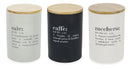 Set 3 Barattoli Sale Zucchero e Caffè 750 ml in Ceramica VdE Tivoli 1996 