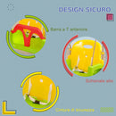 Altalena per Bambini 9-36 Mesi 42x33x120-180 cm in PP e PE con Corda