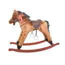 Cavallo a Dondolo Geneva in Peluche e Legno con suoni per Bambini