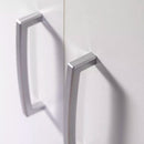 Armadio 2 Ante 5 Ripiani 69,4x36x181 cm in Truciolare Nobilitato Bianco