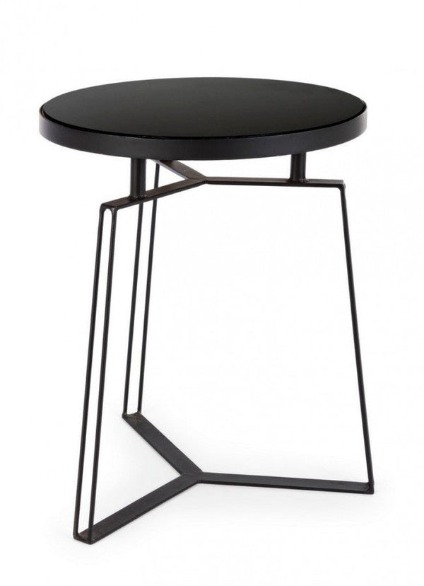Table basse ronde en métal noir D40 Zaira acquista