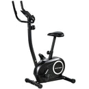 Cyclette Magnetica con Resistenza a 8 Livelli 86x51x128 cm Display LCD e App Bluetooth in Metallo Nero      