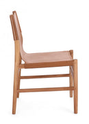 Set 2 Sedie 48x58x85 cm Caroline in Pelle Cognac