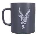 Tazza Zodiaco "capricorno" Ø8x10 cm in Bone China VdE Tivoli 1996 Grigio Tortora