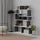Bibliothèque design Apollon 120x29,2x149 cm blanc anthracite